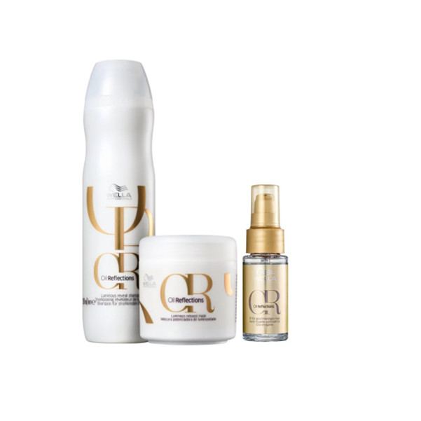 Wella Professionals Oil Reflections Shampoo 250ml+Máscara 150ml+Oil Reflections  30ml
