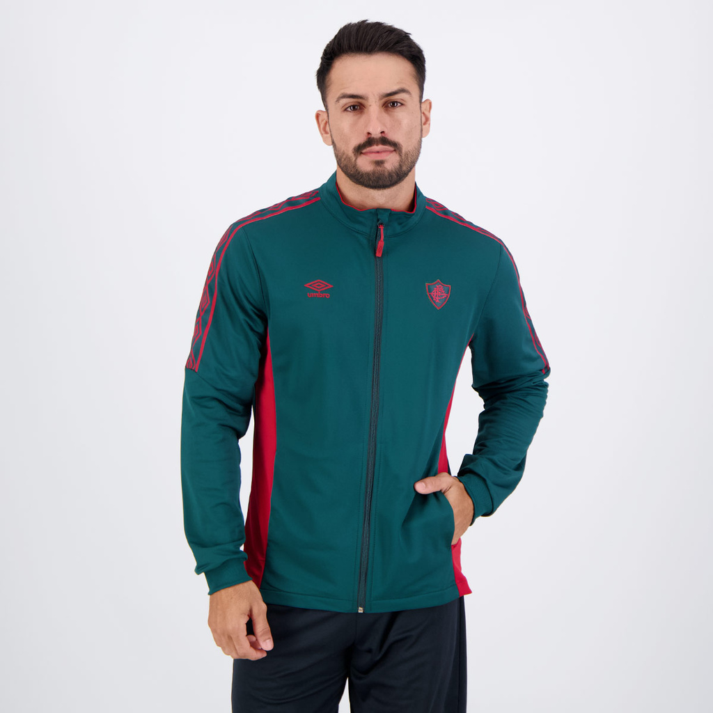 Jaqueta Umbro Fluminense Viagem 2024 Verde - Sports & Outdoors