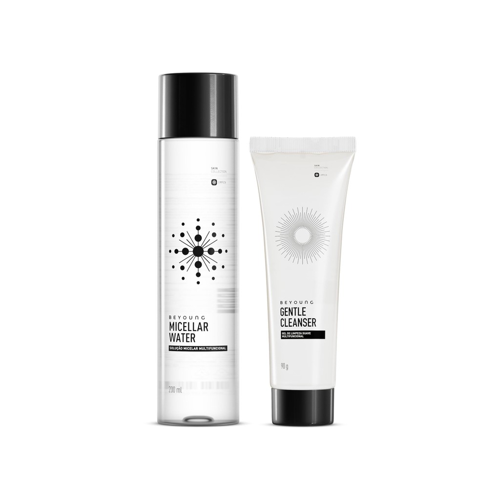 Kit Beyoung 1 Micellar Water e 1 Gentle Cleanser - Beauty