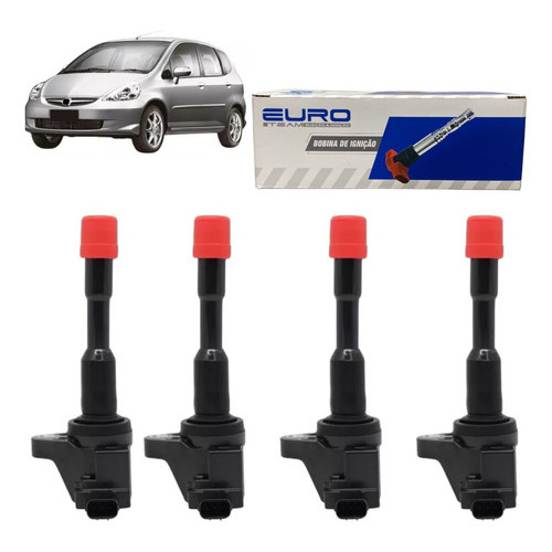 Bobina De Ignição Honda Fit 1.4 8v Jogo 4 Traseiras Cm11108 em Oferta na Shopee