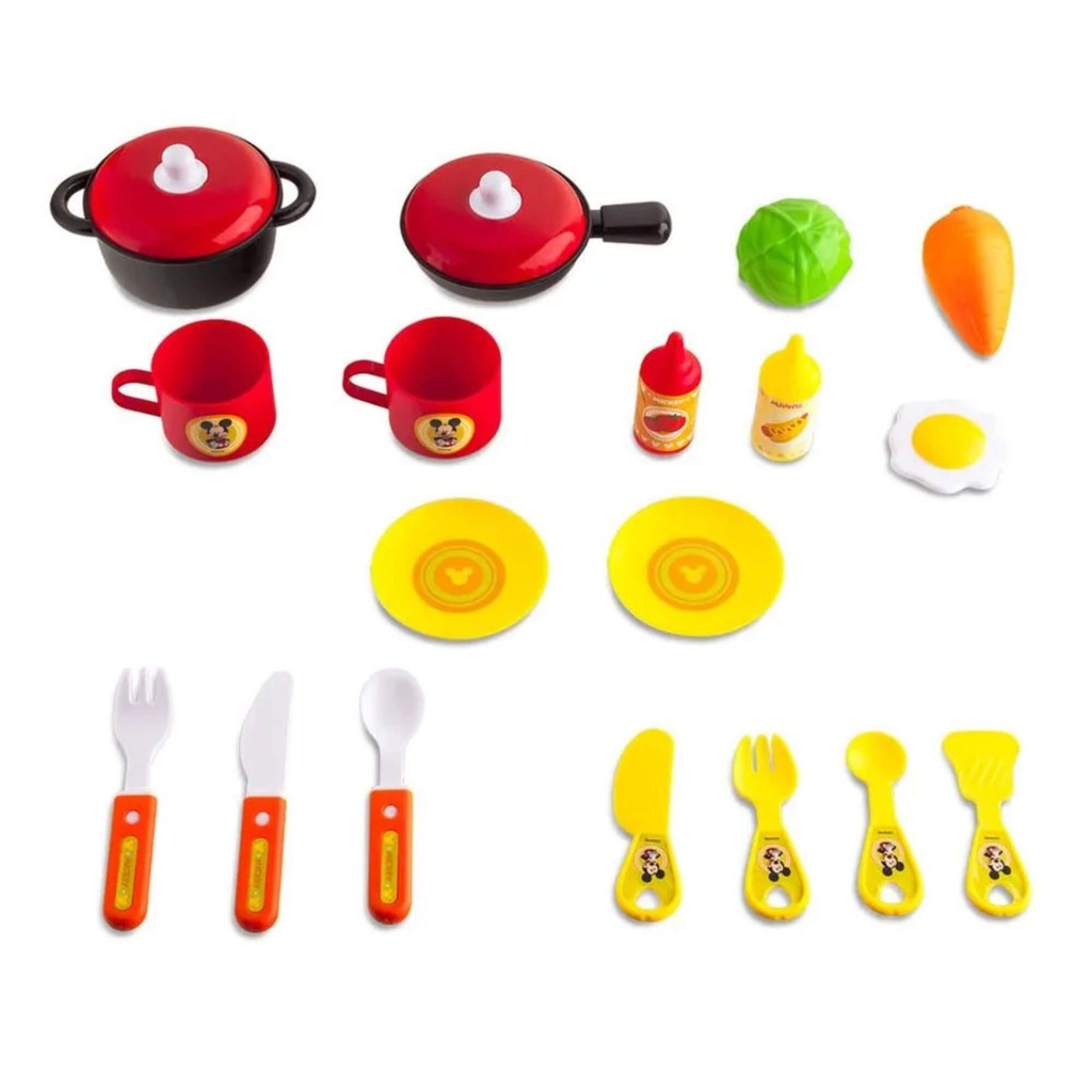 Detalhes do Mochila 2 em 1 Kit Playset Mickey Cozinha com Acessórios Multikids - BR1299
