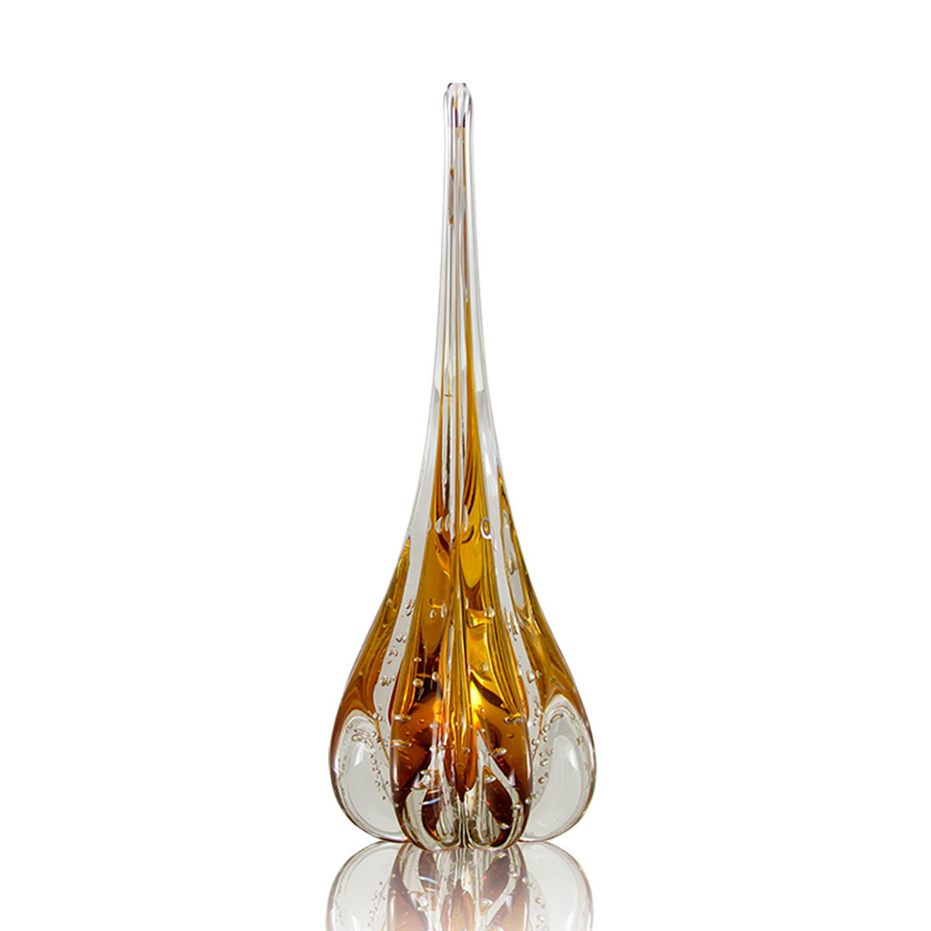 Escultura Gota Fênix Decorativa para Sala Cristal Murano M