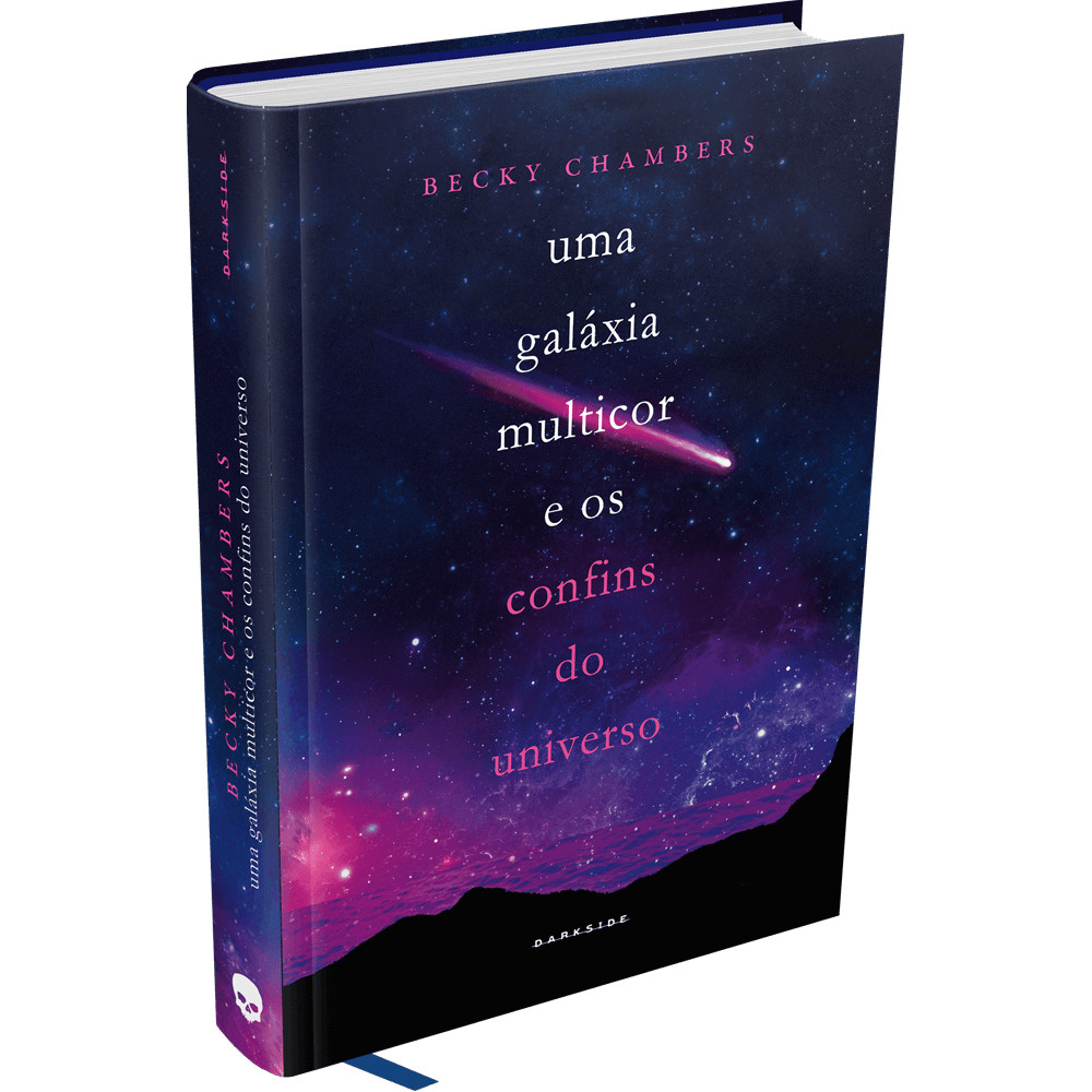 Capa do livro Livro - Uma Galáxia Multicor e os Confins do Universo - por Becky Chambers - Editora Darkside