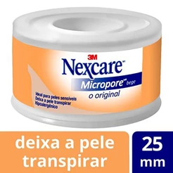 Fita Micropore 3M Nexcare Bege 25Mmx4,5M
