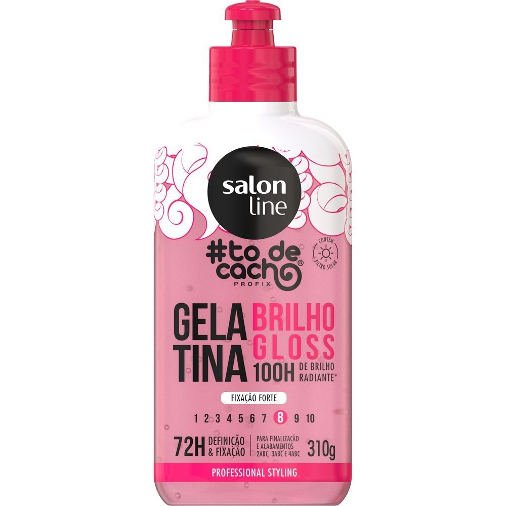 Gelatina Salon Line Todecacho Brilho Gloss 310g - Beauty