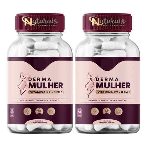 Kit 2 Derma Mulher Original 60 Cápsulas - Única Loja Oficial