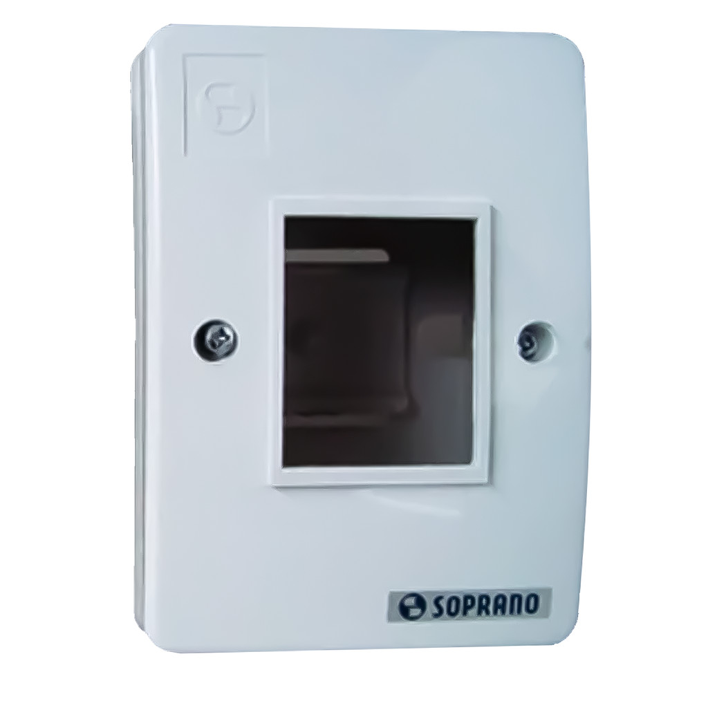 Quadro Elétrico De Distribuição Sobrepor Branco Para 2 Disjuntores DIN Caixa Com Tampa SOPRANO em Oferta na Shopee