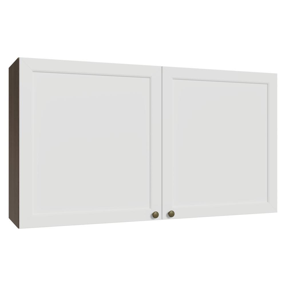 Armário Aéreo 120 cm 2 Portas Rustic/Branco Vik Madesa em Oferta na Shopee