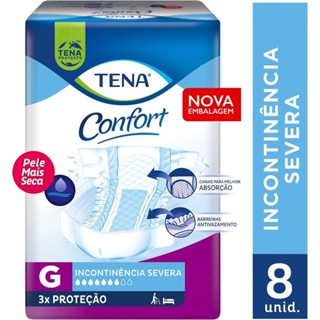 Fralda Geriatrica Tena Confort G C/8un em Oferta na Shopee
