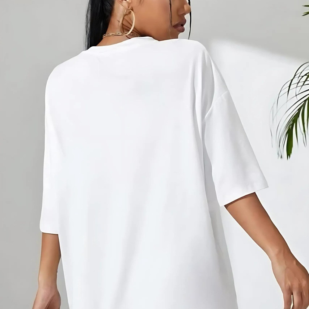Detalhes do [Camiseta Premium em Algodão Puro]SISI Camiseta Pingu moods Feminina Casual Basica T-shirt feminina cropped verão