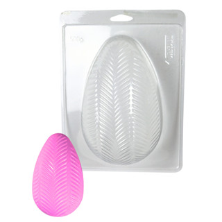 Forma com Silicone 3 partes para Chocolate Ovo de Páscoa 500 g Texturizado Pluma em Oferta na Shopee
