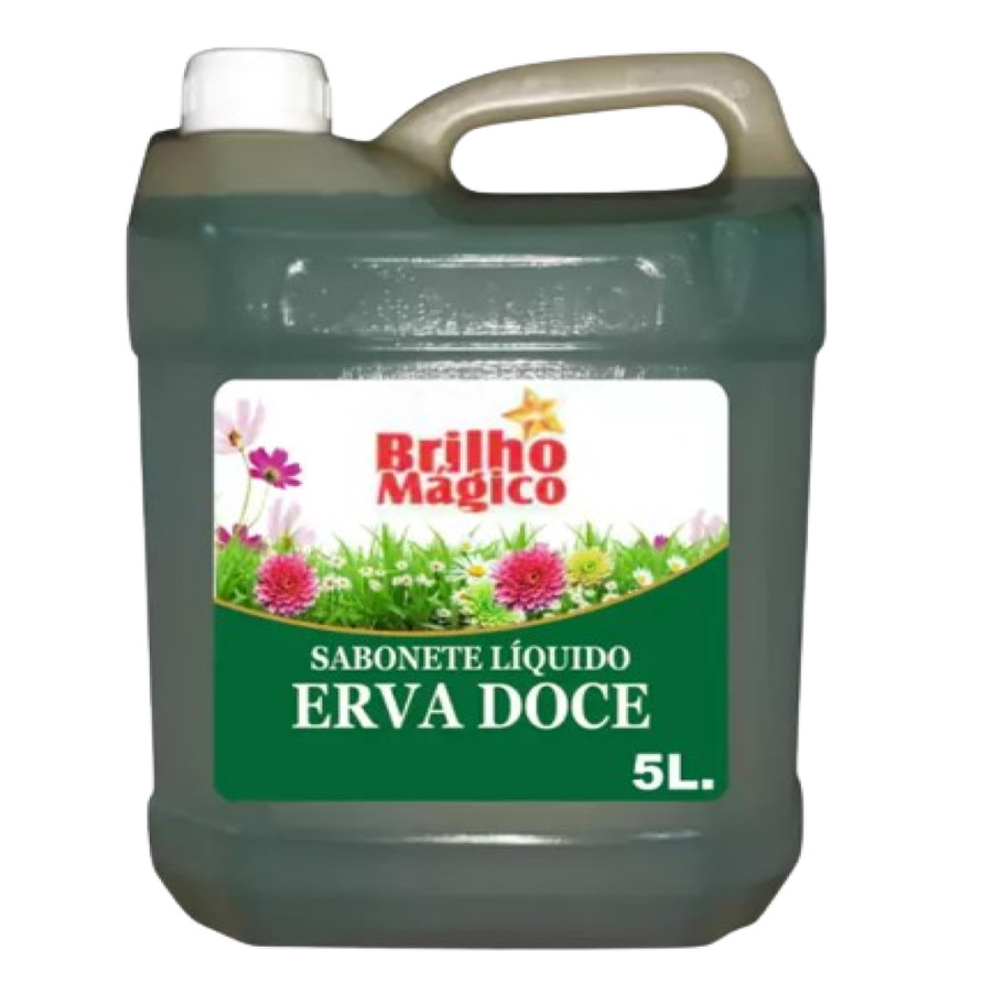 Sabonete Líquido Brilho Magico 5 Litros Erva Doce