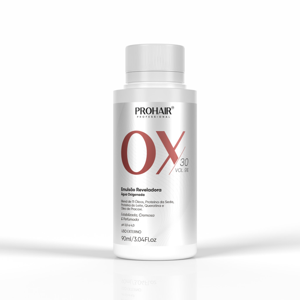 Água Oxigenada OX 30 Volumes 90mL ProHair Preparador Coloração