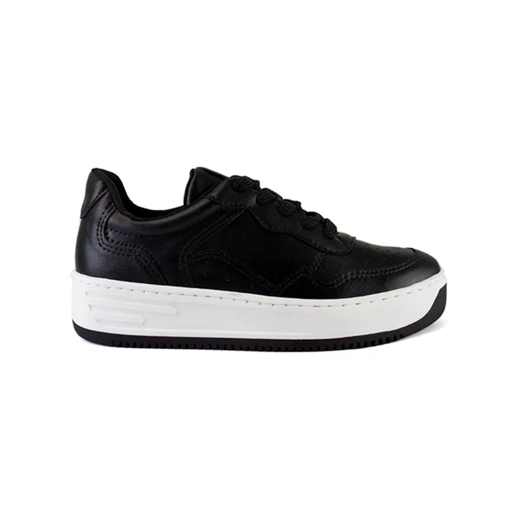 Tênis Casual Feminino Preto Básico Confortável Original Via Marte - Women Shoes