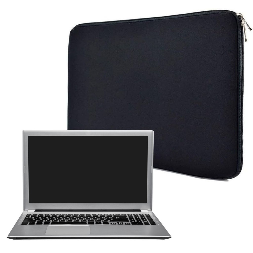 Imagem de Case Slim P/ Notebook Laptop Proteção Interna Zíper Duplo Design Compacto Previne Arranhões P/ Transporte