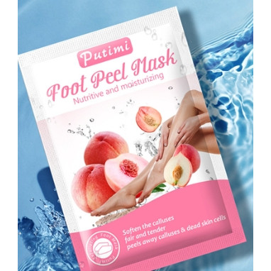 Máscara de Pé Meia Esfoliante Remove Pele Morta - PAR