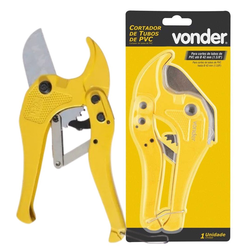 Cortador De Tubos De Pvc 42mm Tubo 1.5/8" Alicate Profissional Vonder