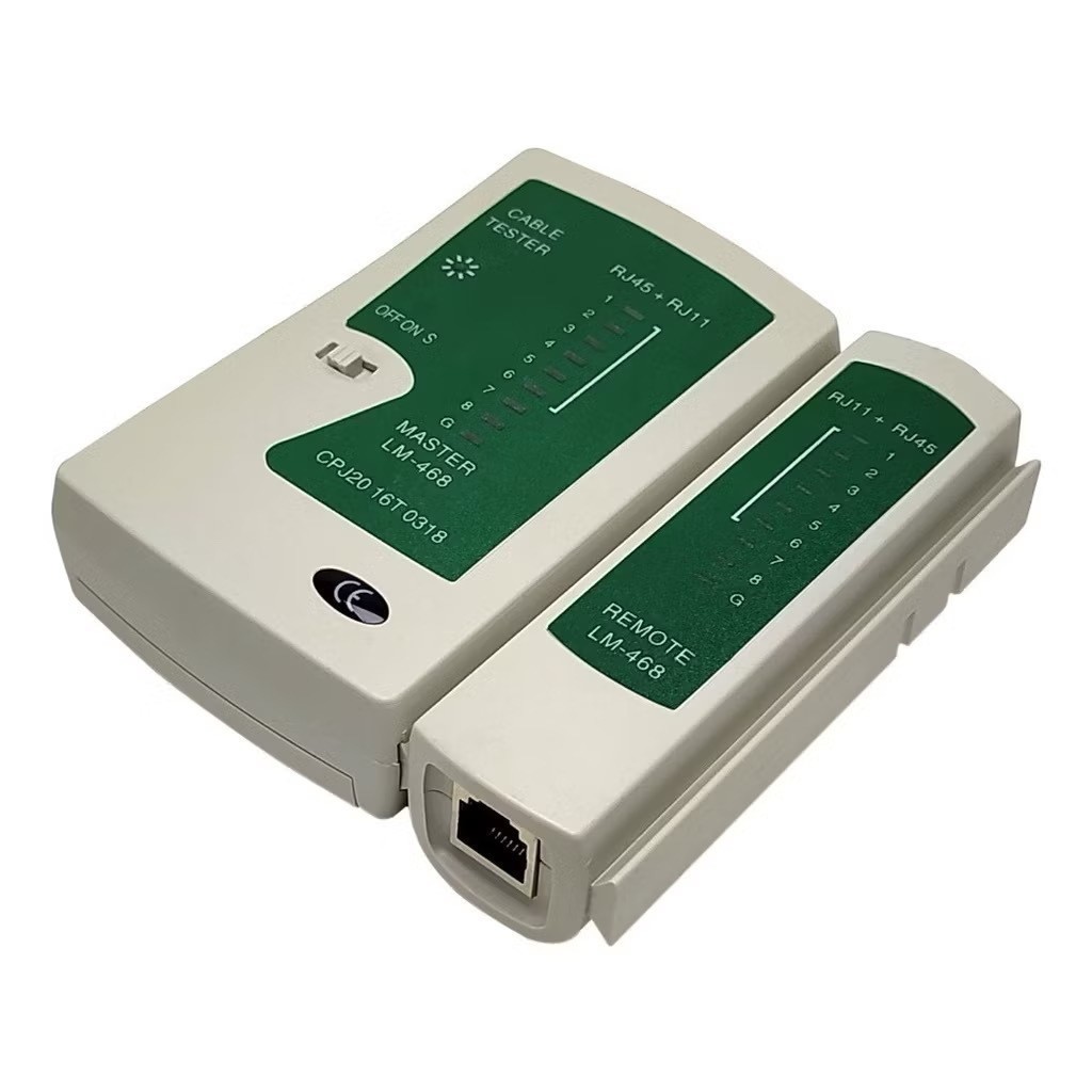 Testador de Cabo RJ45 RJ11 LAN Rede Ethernet Telefone Detector de Falhas Profissional Portátil