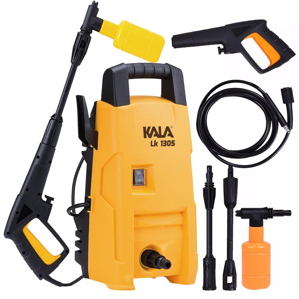 Lavadora Alta Pressão Lava Rápido 1200W Kit Shampoo Kala - Home & Living