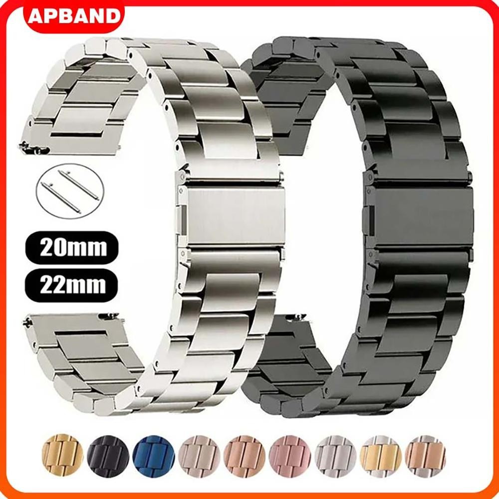 Pulseira Aço Para Relógio Smartwatch Samsung Galaxy Watch 7/FE/6/5/4/Amazfit/Huawei/redmi Watch 5 Active/Garmin Bip GTR em Oferta na Shopee