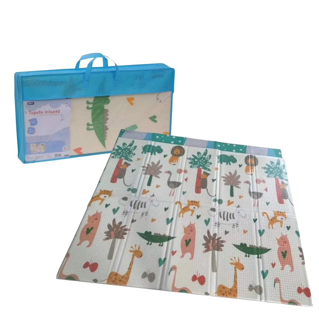 Tapete Atividades para Bebê Safari Dobrável Zippy Toys Desenvolvimento Infantil Criança Presente em Oferta na Shopee
