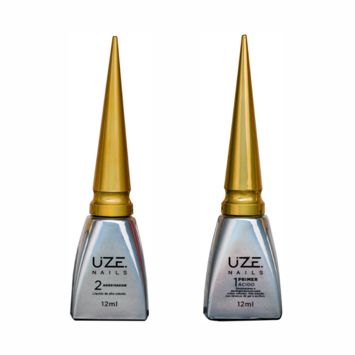 Kit Primer Ácido + Adesivador 12ml - Uze Nails