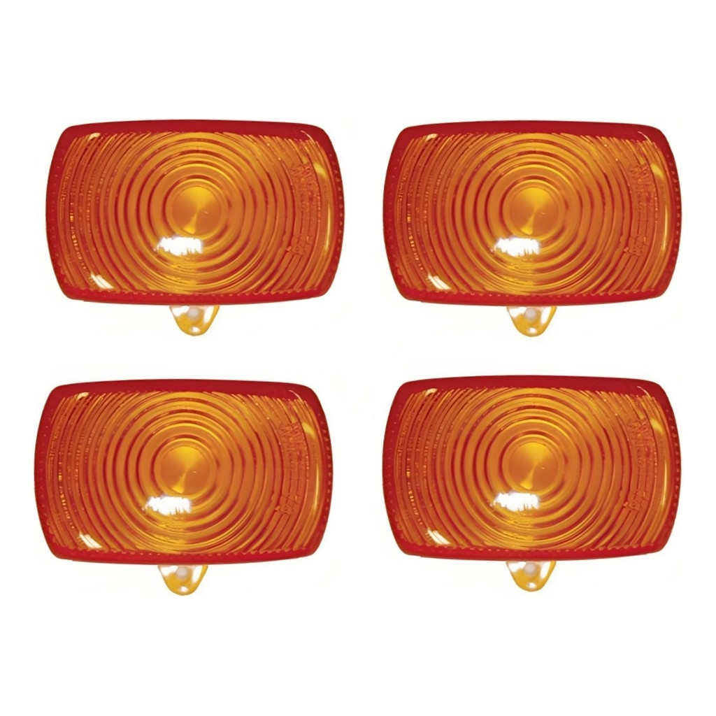 Lente Pisca Bros 150/tornado/xlr/xr Laranja Com 04 Peças Gvs