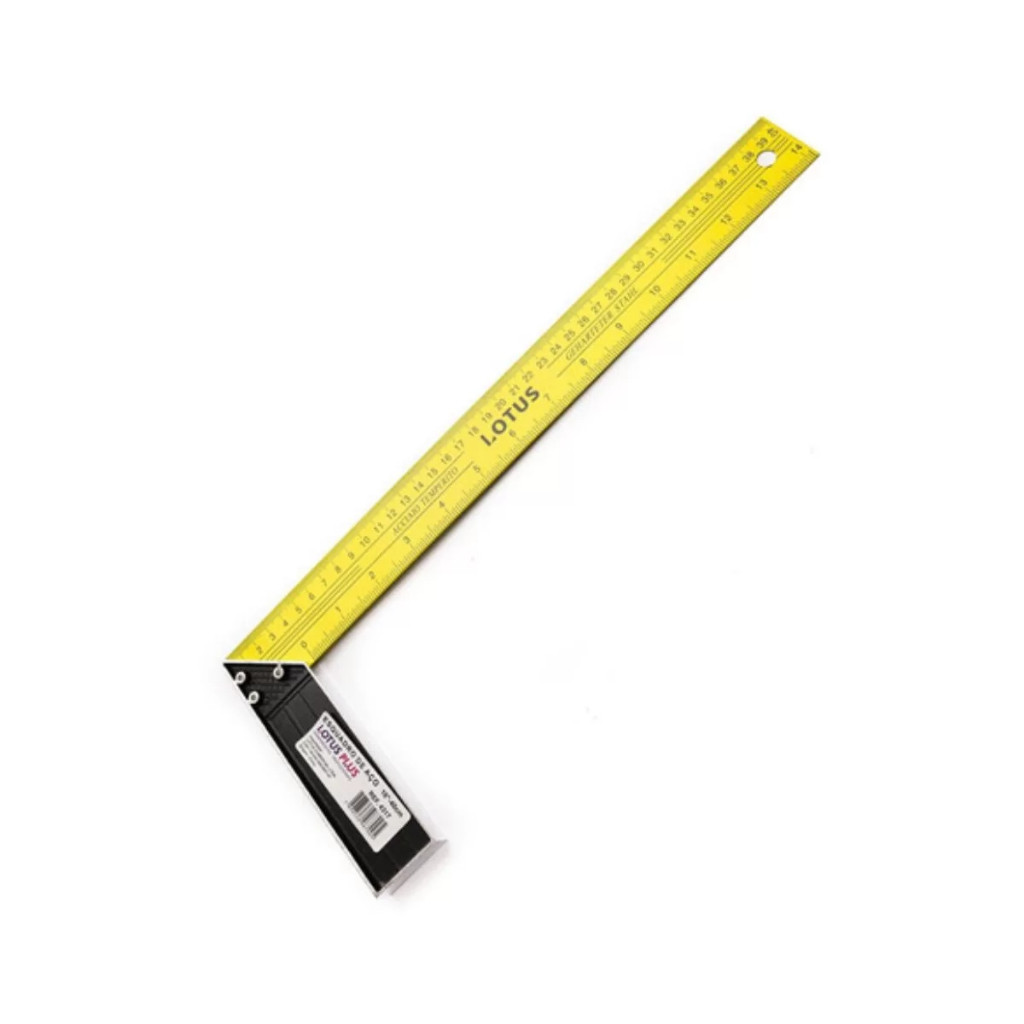 Esquadro(30CM ou 35 CM Pedreiro Metálico Aço De Profissional.