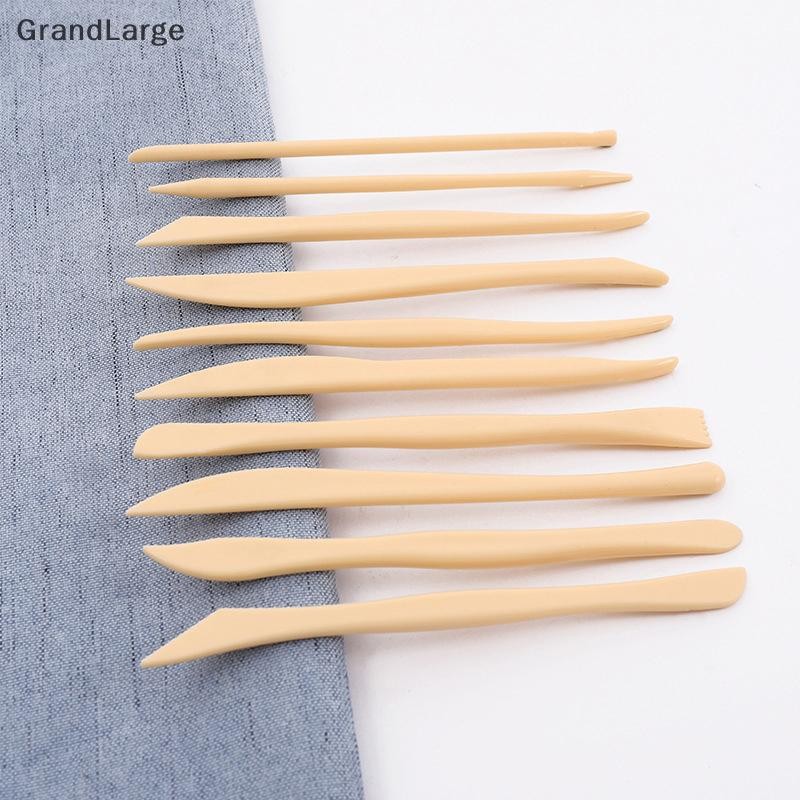 [GrandLarge] 10 Peças Conjunto De Ferramentas De Escultura Em Argila Diy Cerâmica De Madeira/Plástico Para Amantes Arte 