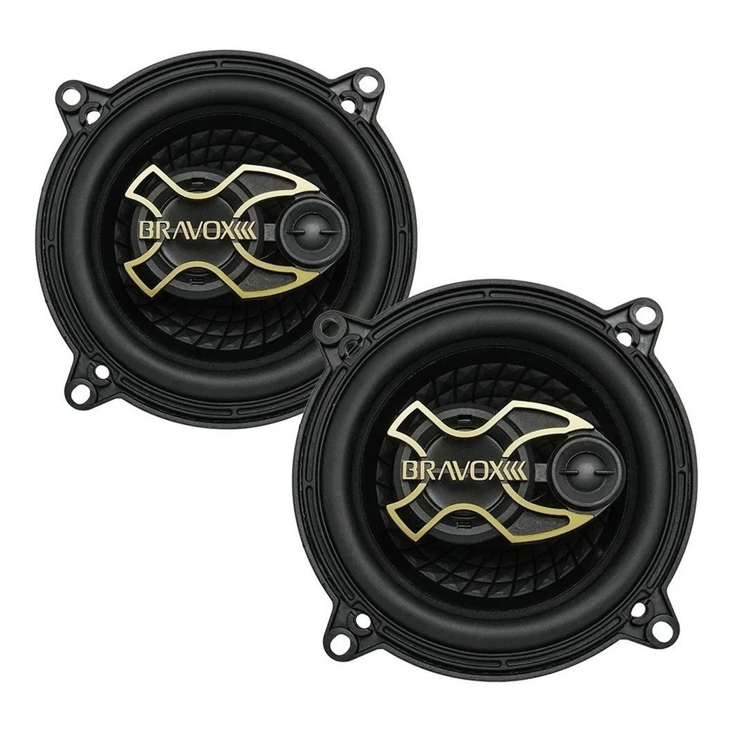 Auto Falante Triaxial Bravox 5 Polegadas B3x50 Gold Par em Oferta na Shopee