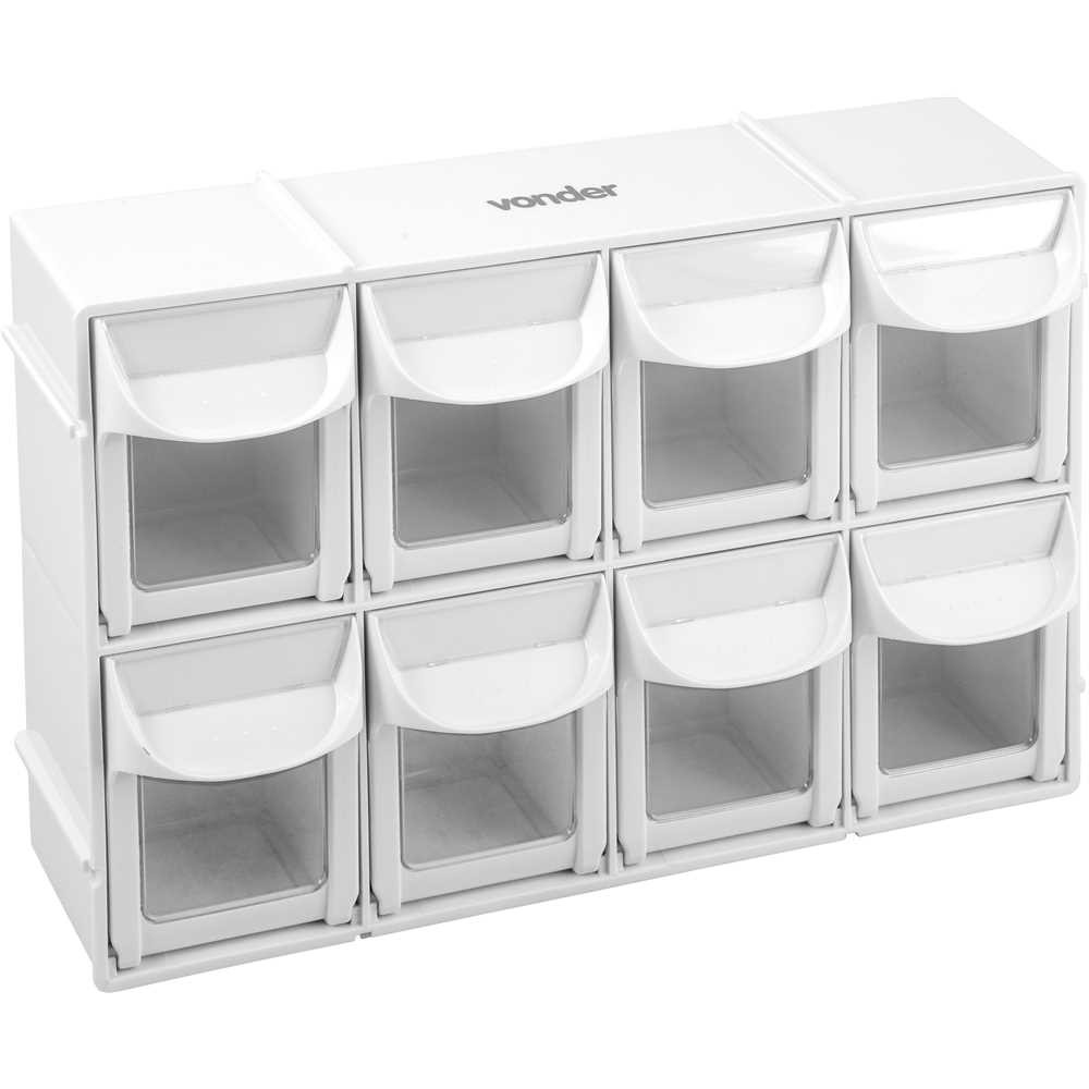 Organizador Plastico 8 Gavetas OPV0305 Vonder em Oferta na Shopee