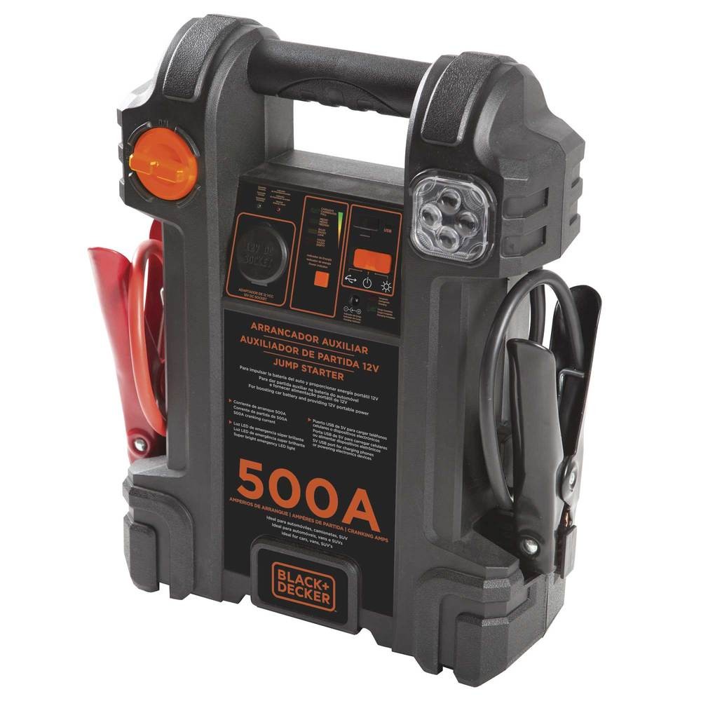 Auxiliar de partida 500 amperes 12 volts - JS500S - Black + Decker - Spare Parts and Accessories for Vehicles