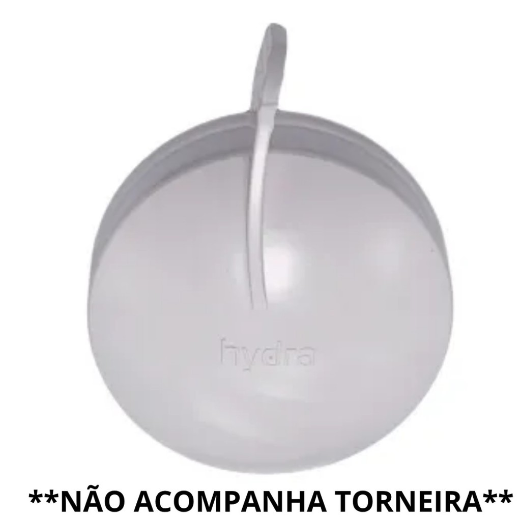 Manopla Tampa Registro Hydralar Branca Original Hydra — imagem 2 de 2