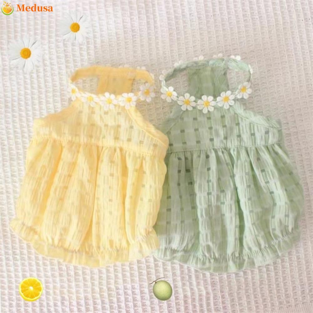 Vestido De Festa De Gato MEDUSA , Fofo Com Gola Estilo Floral , Mini Roupas Para Animais De Estimação , Saia Tutu De Cac