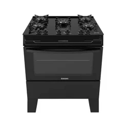Fogão Itatiaia Electra Glass Plus Piso 5 Bocas Preto Mesa de Vidro - Bivolt (3700000486)