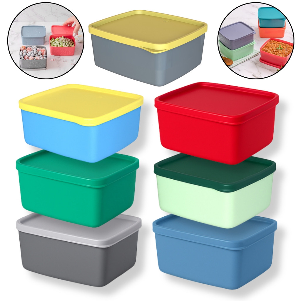 Potes Freezer 550ml Kit 7 Vedação Perfeita Antimicrobiano Empilhável Cozinha para Marmita Freezer em Oferta na Shopee