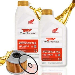 Troca de Óleo P/ Cb 300f Twister / Cb 250f Twister / Xre 300 Honda 10w30 + Filtro em Oferta na Shopee