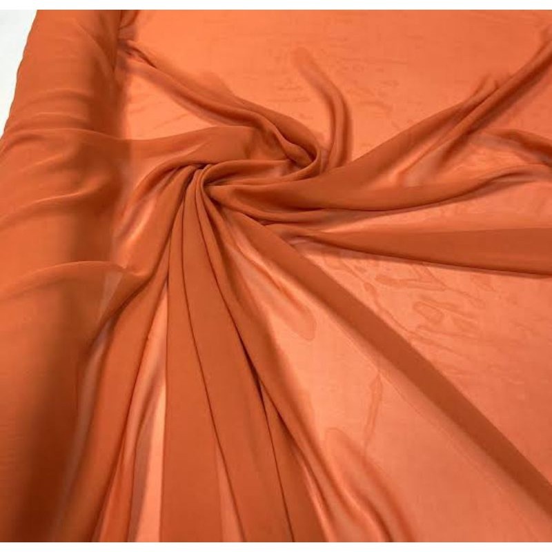 3 Metros Tecido Musseline Toque de Seda - Musseline Chiffon Lisa