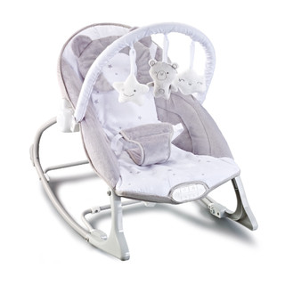 Cadeira Descanso Bebe Musical até 18kg Vibracao Balanco Conforto Urso Polar Maxi Baby