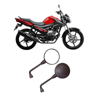 Par de Retrovisor Mini Redondo Para Moto Rosca Universal Yamaha em Oferta na Shopee
