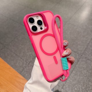 Suporte De Lente Fosco Com Cordão , Capa De Telefone Para Samsung S24 FE S23 S25 Plus S25 Ultra A16 A36 A56 5G Magnética em Oferta na Shopee