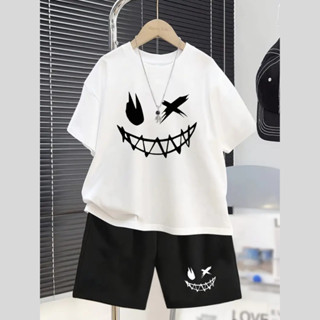 Conjunto Infantil Masculino Estampa Sorriso Street 279 Moda Infanto Juvenil Adolescente Streewear em Oferta na Shopee