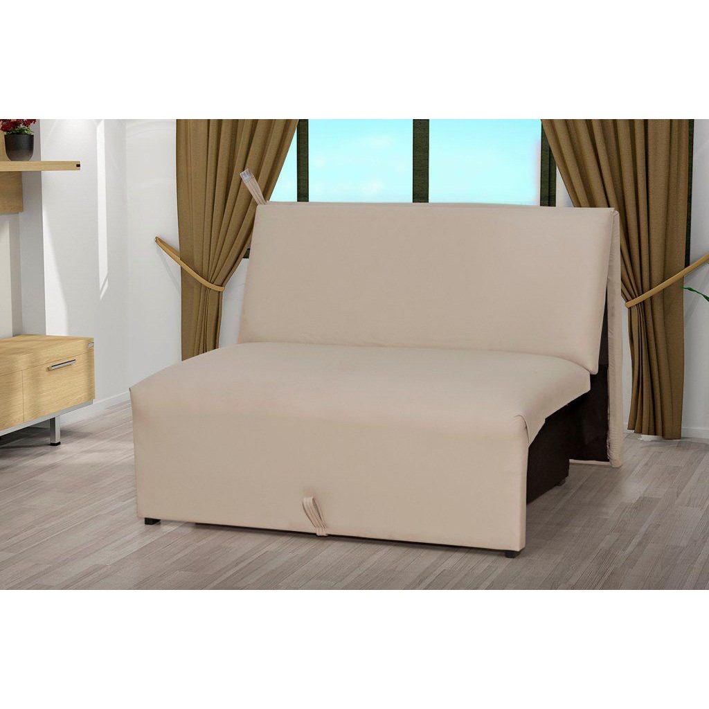 Sofá Cama 2 lugares sem Braço 1,15 Mts Malu Matrix em Oferta na Shopee