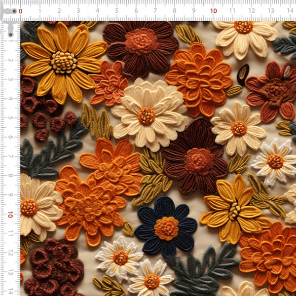 Sarja Impermeável 3D Flores Vintage Quilting Porta Linhas Estojo Bolsa Decoração Carteira Pano
