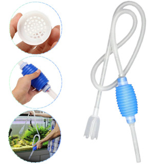 Sifão Aspirador Para Limpeza De Aquário e Lago Com Bomba De Sucção Sifonador AT-323 Aquatank em Oferta na Shopee