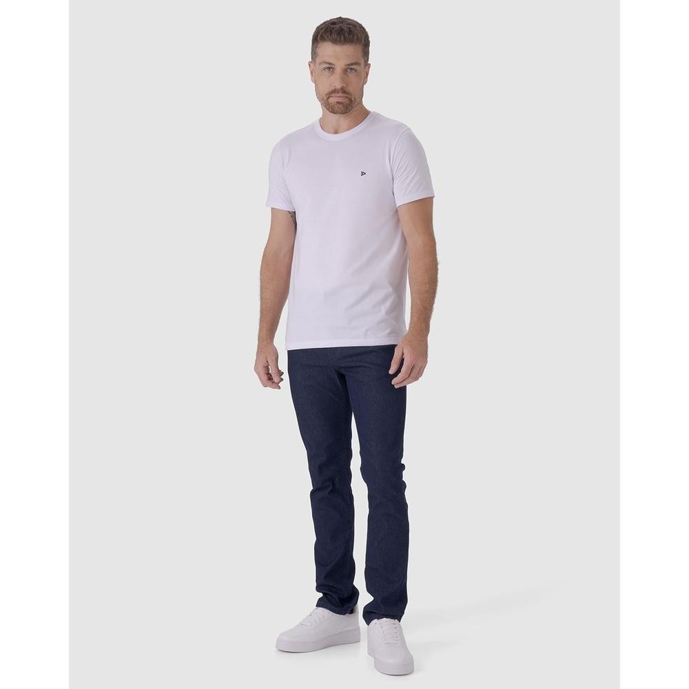 Calça Slim Masculina Cintura Média Em Flex Jeans em Oferta na Shopee