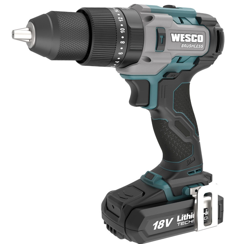 Furadeira de Impacto Brushless 18v Velocidade Variavel Reversível Wesco em Oferta na Shopee