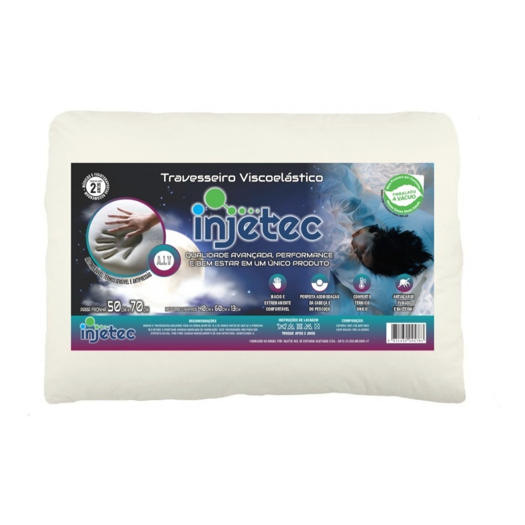 Travesseiro Nasa Soft Alto