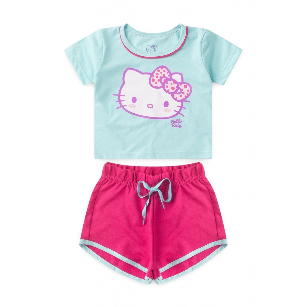 Conjunto Feminino Infantil Lacinho - Hello Kitty
