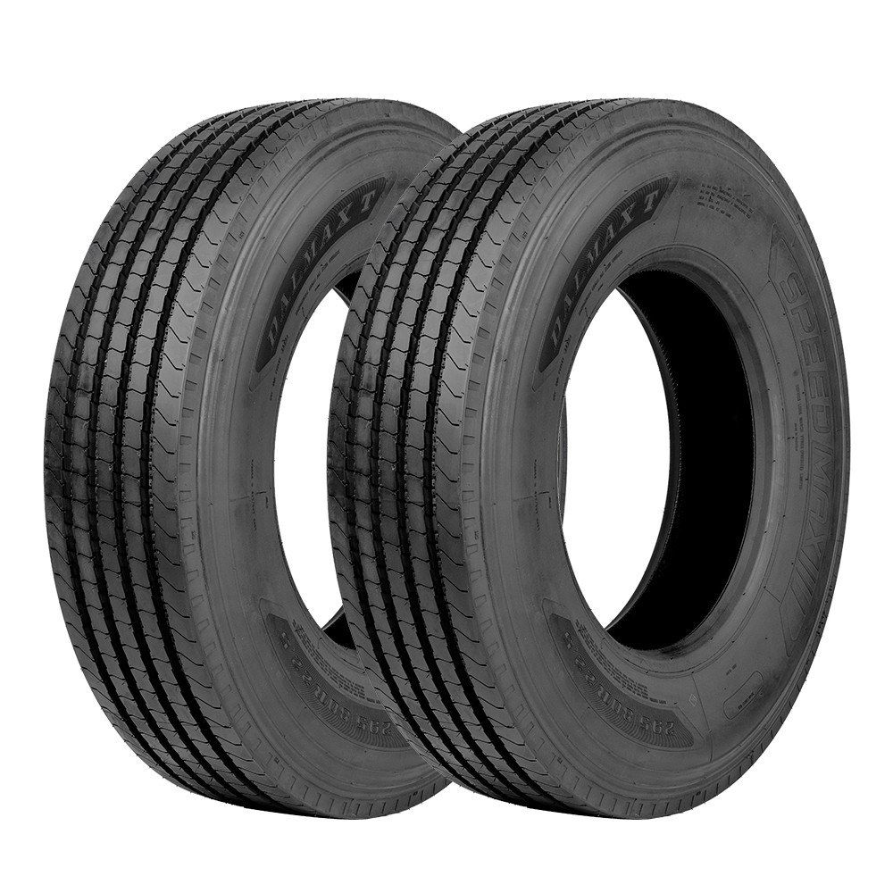 Jogo 2 Pneus Speedmax Aro 22.5 Dalmax T 295/80R22.5 152/149M 18 Lonas em Oferta na Shopee